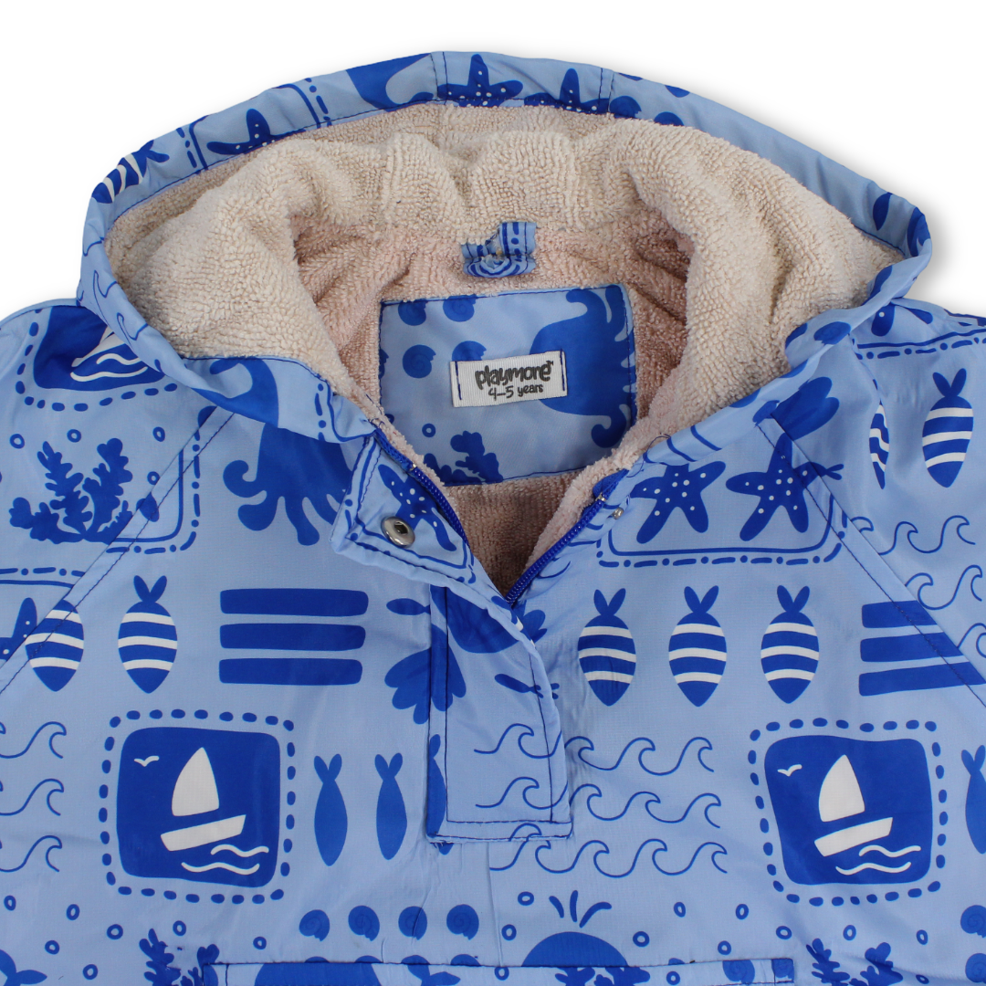 Boys Waterproof Poncho – Baby Blue