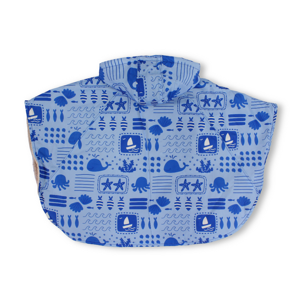 Boys Waterproof Poncho – Baby Blue