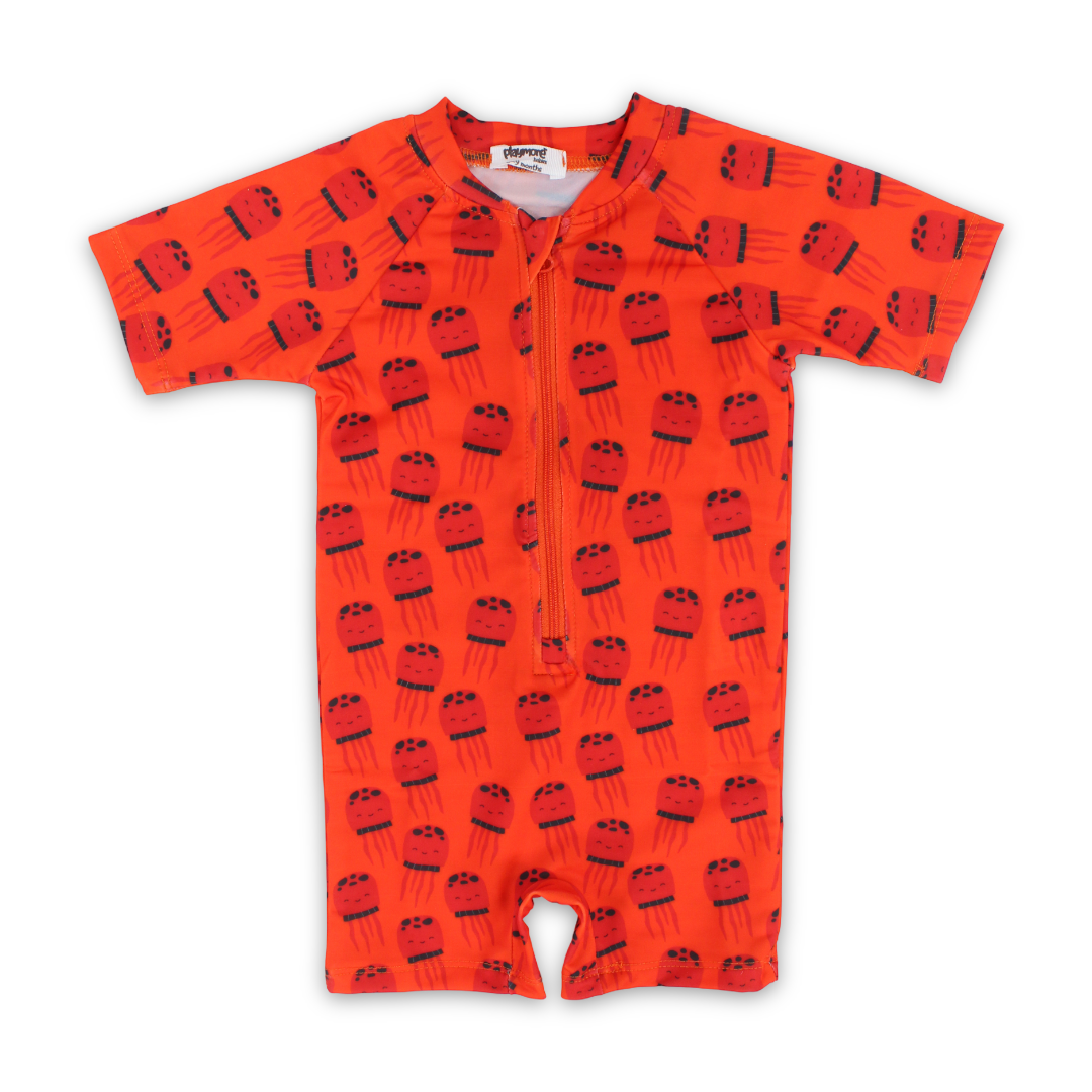 Unisex Baby Swimsuit – Orange
