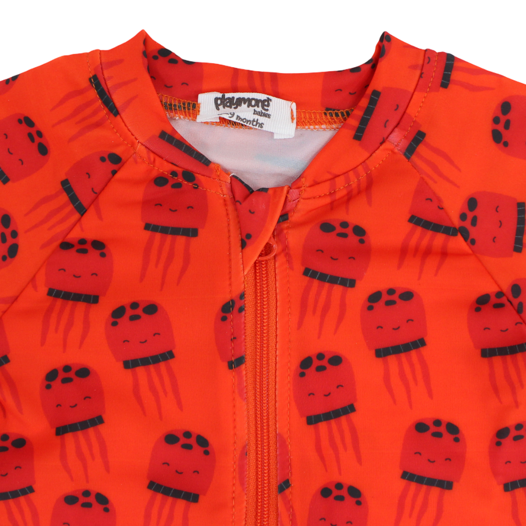 Unisex Baby Swimsuit – Orange