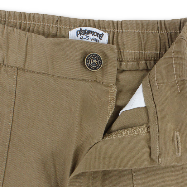 Boys Gabardine Pants – Coffee