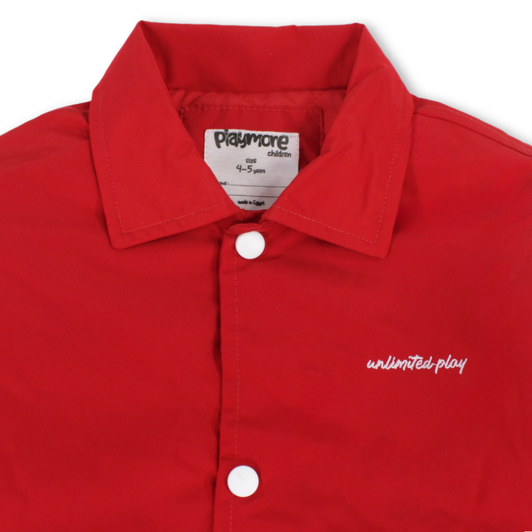 Boys Waterproof Jacket – Red