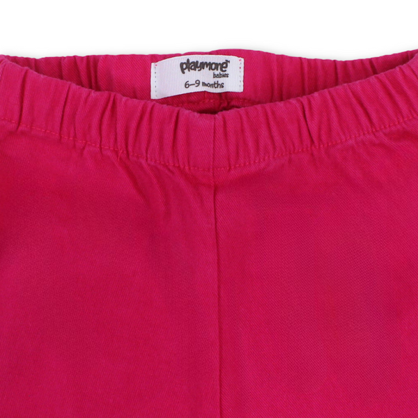 Baby Girls Gabardine Pants – Fuchsia