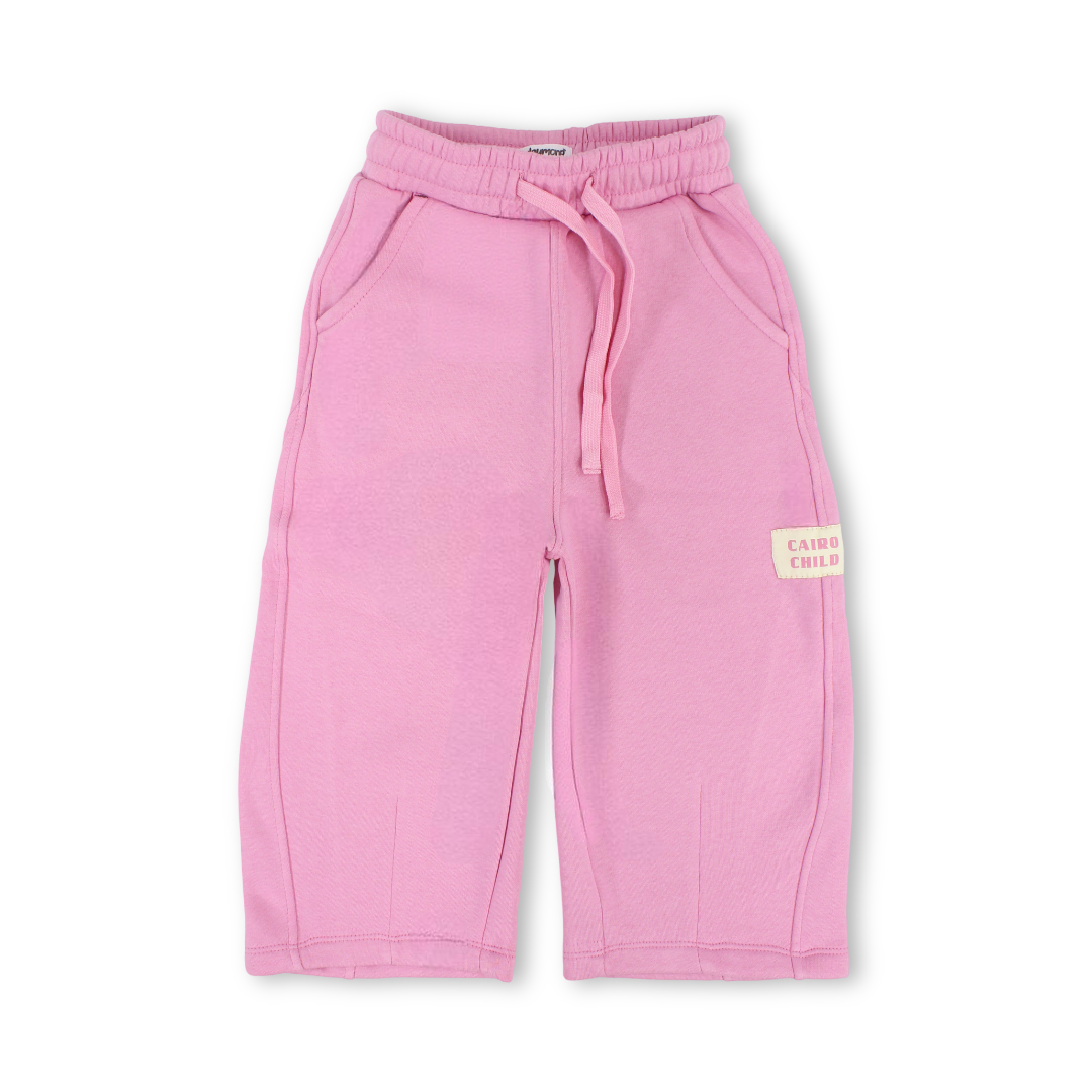 Girls Cotton Pants – Pink