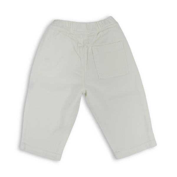 Unisex Baby Gabardine Pants – Off-White