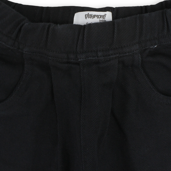 Unisex Baby Gabardine Pants – Black