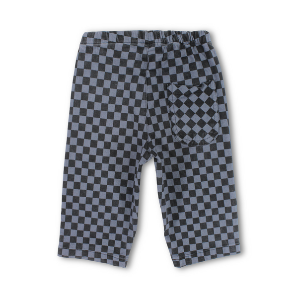 Unisex Baby Gabardine Pants – Grey Checkered