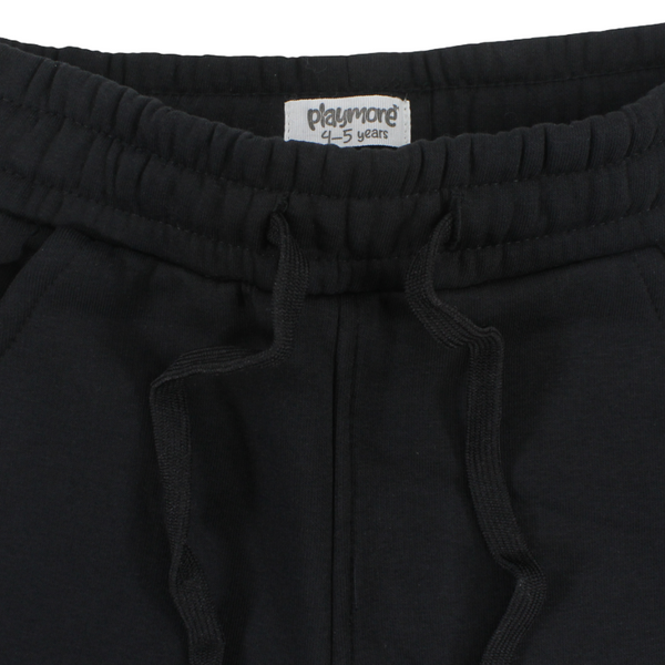 Boys Cotton Sweat Pants – Black