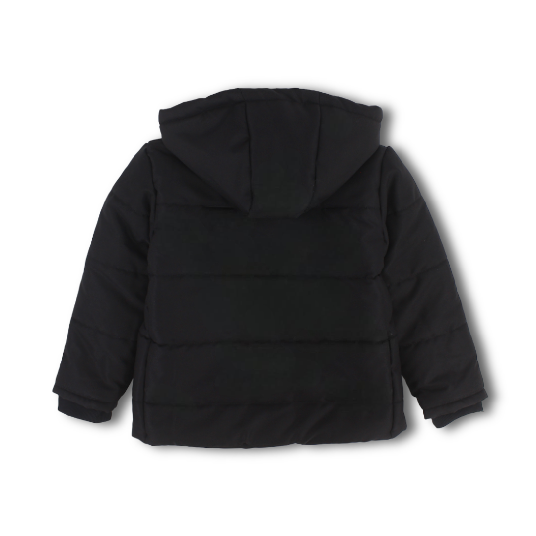 Unisex Waterproof Hooded Jacket – Black