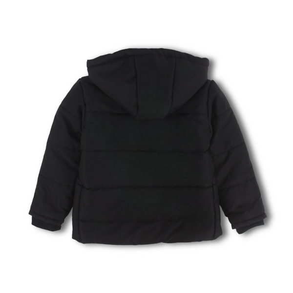 Unisex Waterproof Hooded Jacket – Black
