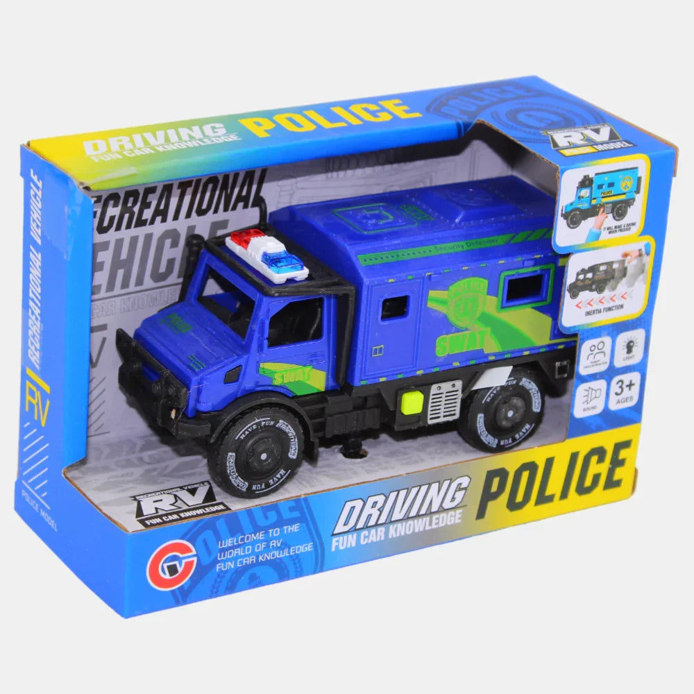 Police Car with Sound and Light – Action-Packed Playtime (Blue) - Toys - OKO