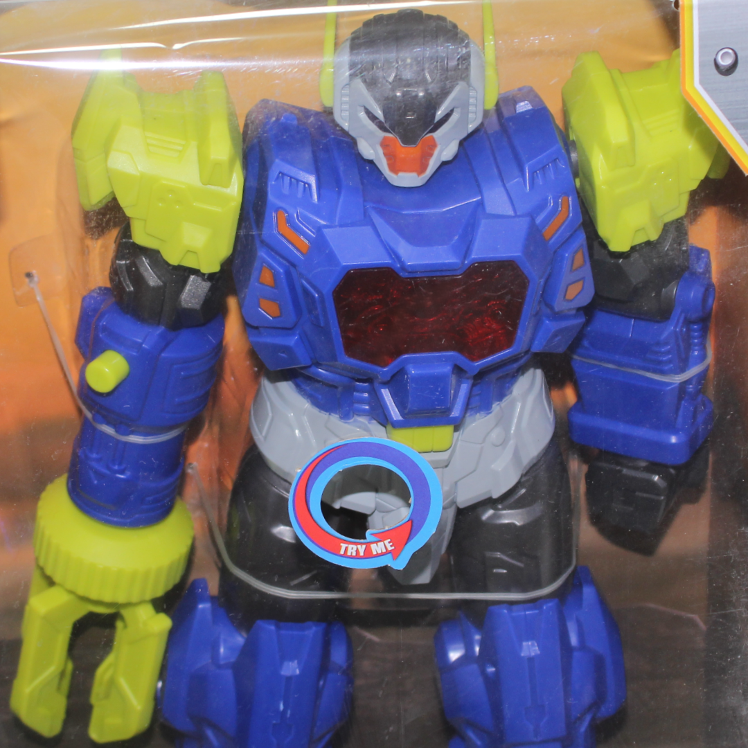 Robot Crusher Action Figure (Light & Sound) – Blue