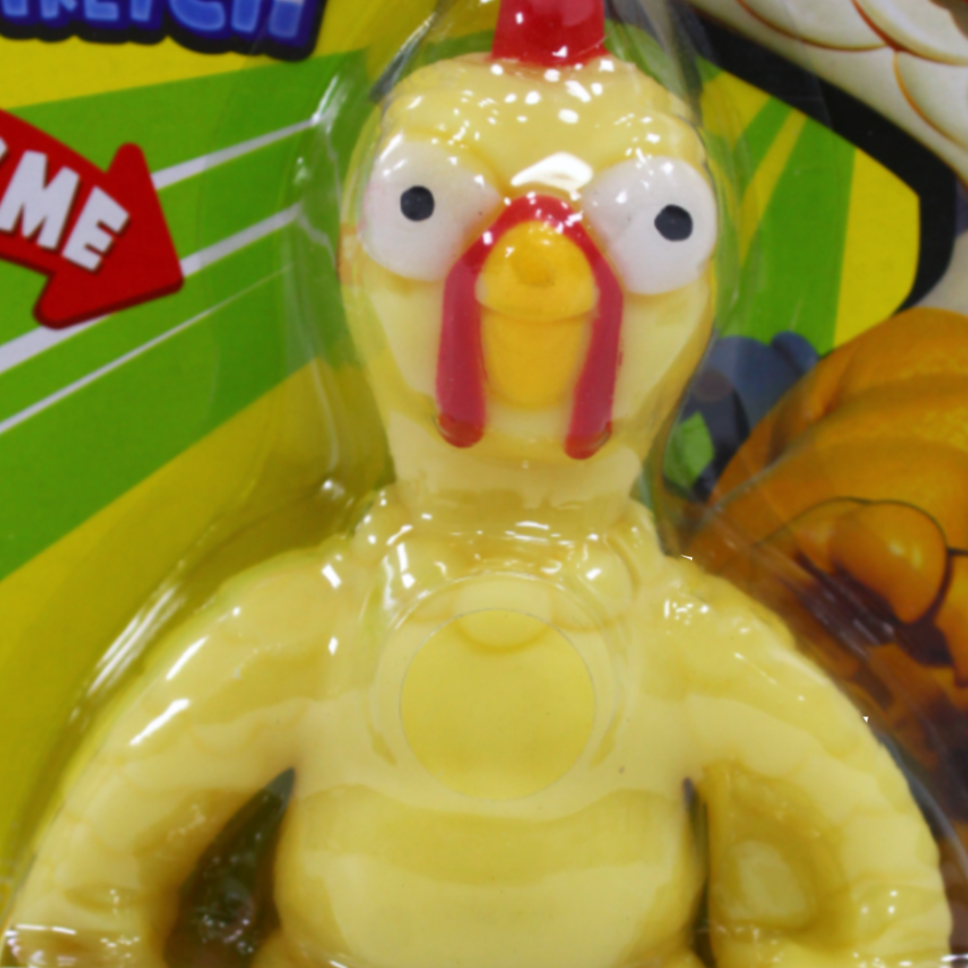 Happy Line "Hey Butty" Stretch Chicken Nerd Action Figure