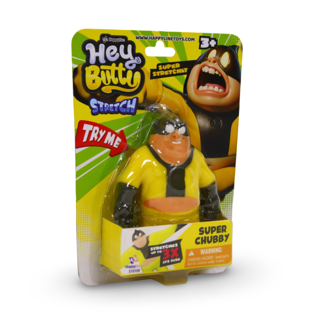 Happy Line "Hey Butty" Super Chubby Stretch Action Figure