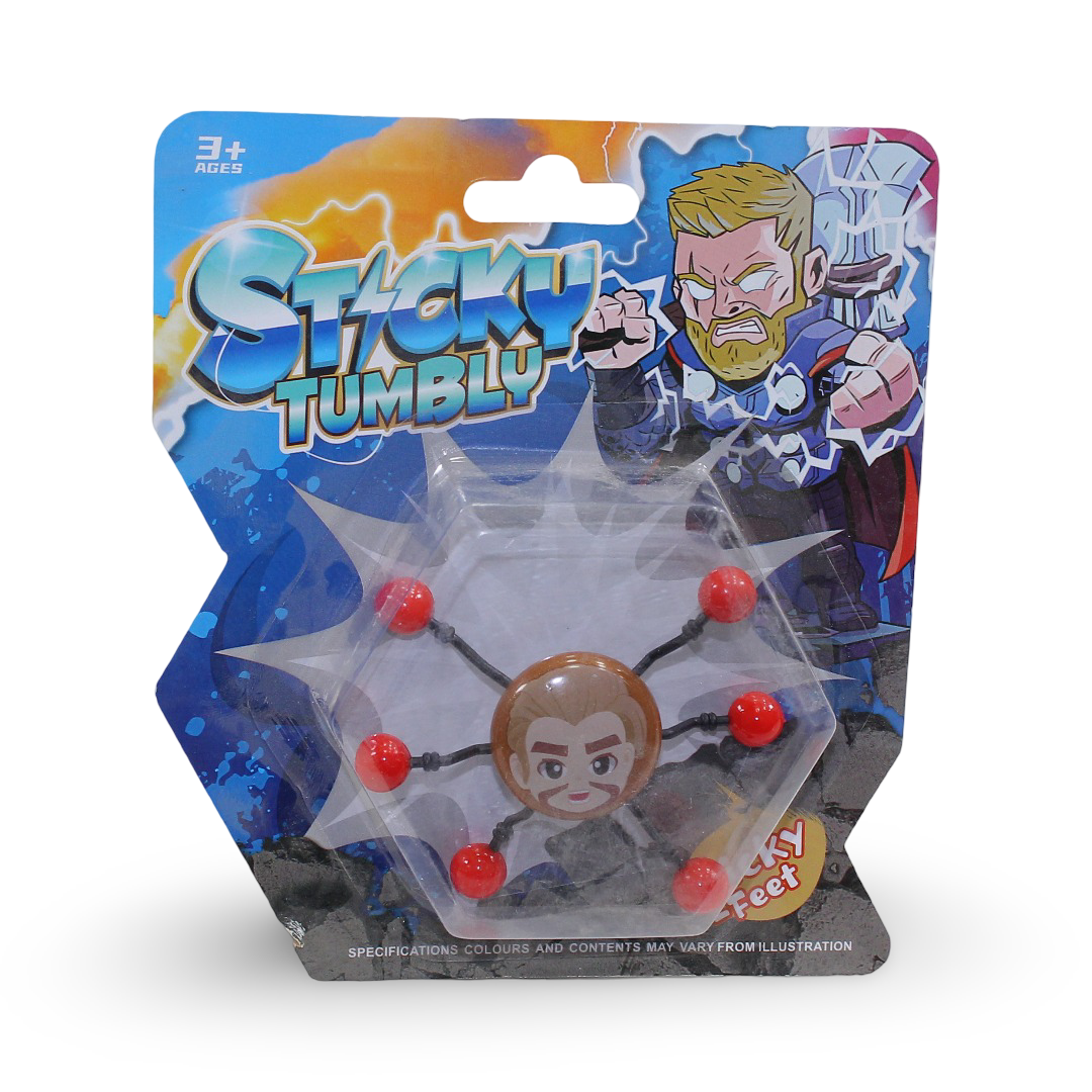 Sticky Tumbly Heroes Bull Toy