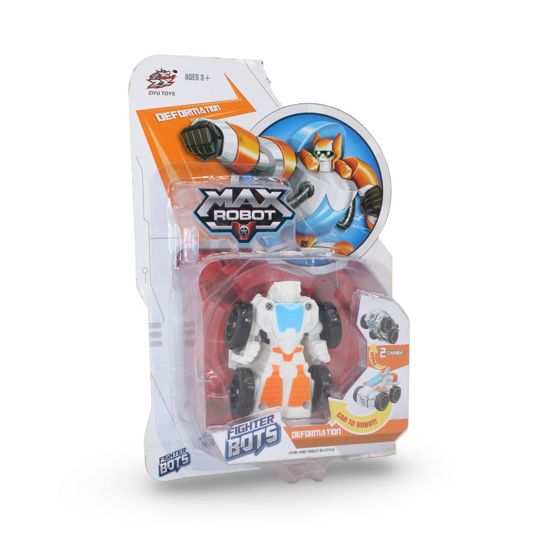Ziyu Toys "Max Robot" 2-in-1 Transformer Car – White