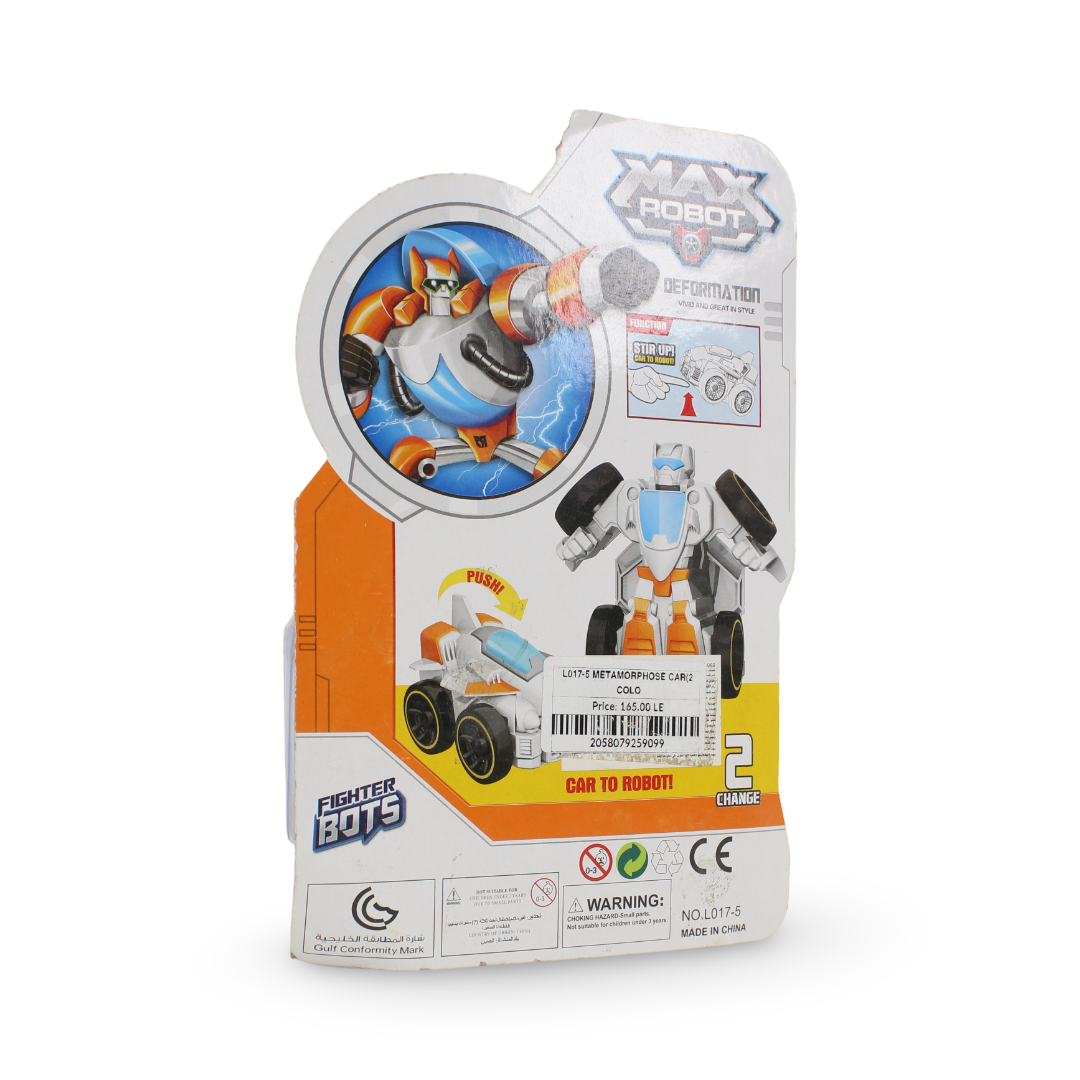 Ziyu Toys "Max Robot" 2-in-1 Transformer Car – White
