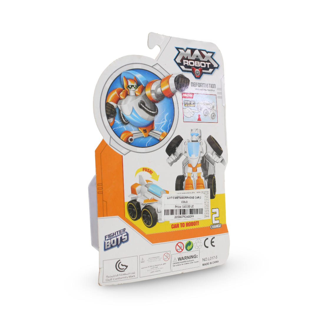 Ziyu Toys "Max Robot" 2-in-1 Transformer Car – Orange