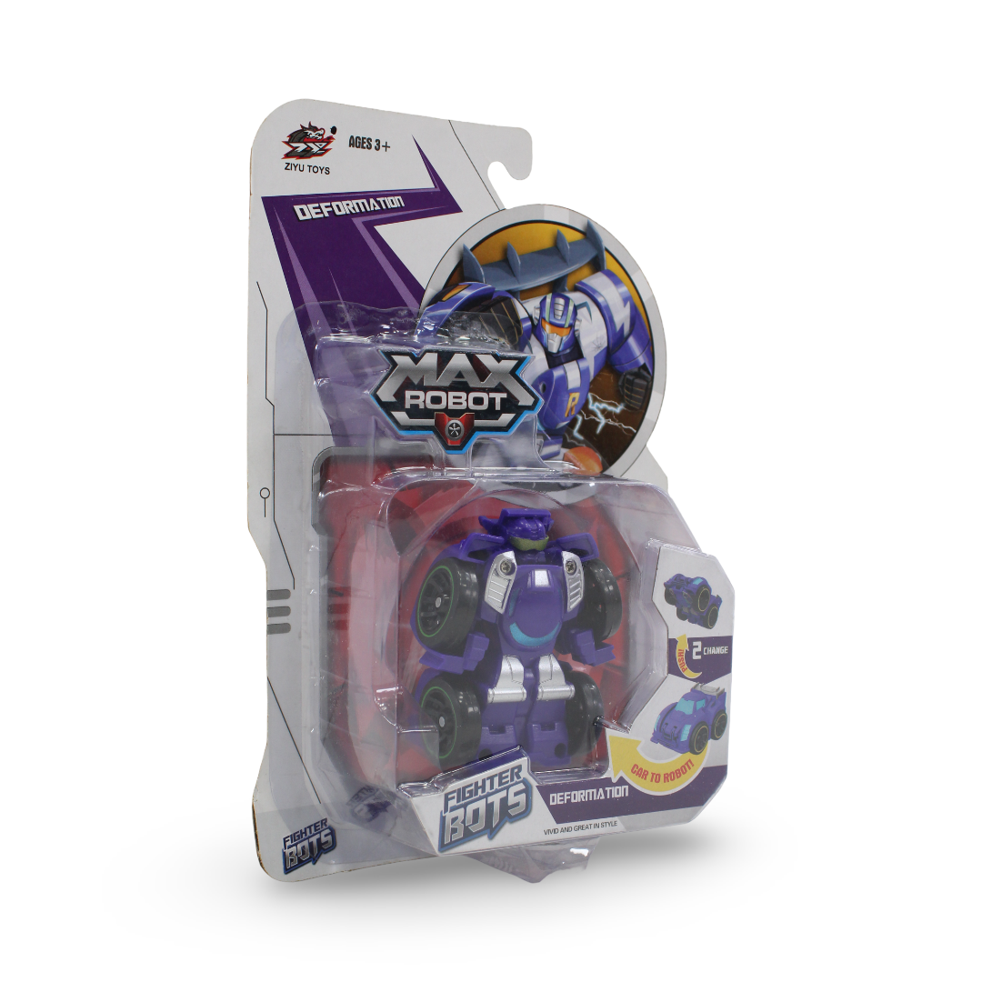 Ziyu Toys "Max Robot" 2-in-1 Transformer Car – Purple
