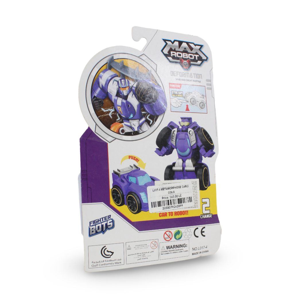 Ziyu Toys "Max Robot" 2-in-1 Transformer Car – Purple