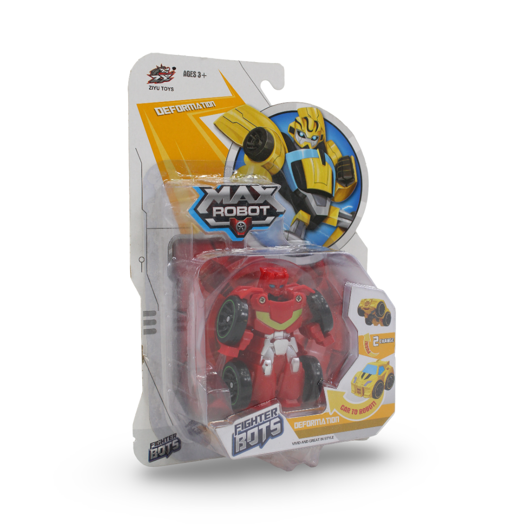 Ziyu Toys "Max Robot" 2-in-1 Transformer Car – Red