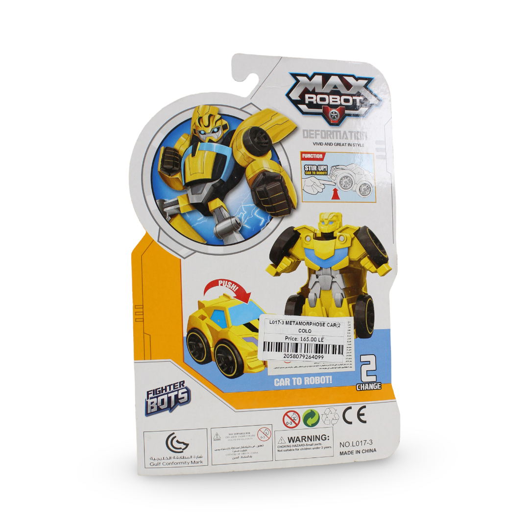 Ziyu Toys "Max Robot" 2-in-1 Transformer Car – Yellow