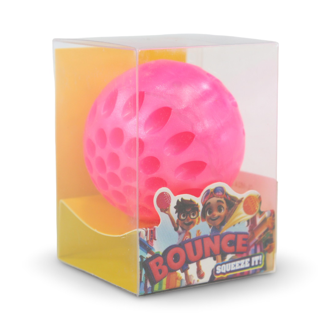 "Squeeze It" Bounce Toy – Pink - Toys - OKO