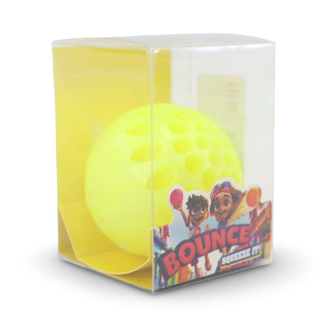 "Squeeze It" Bounce Toy – Yellow - Toys - OKO
