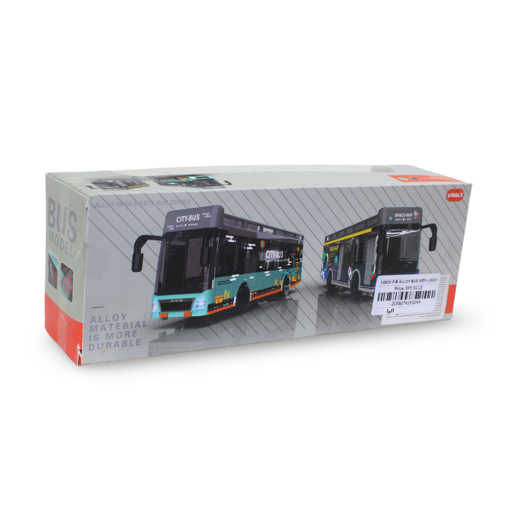 City Service Explorer Pull-Back Bus Model – Aqua