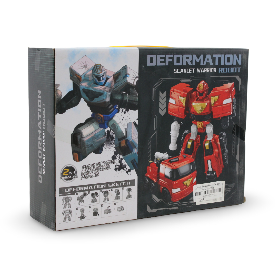Ziyu Toys Scarlet Warrior Robot Deformation Toy – White
