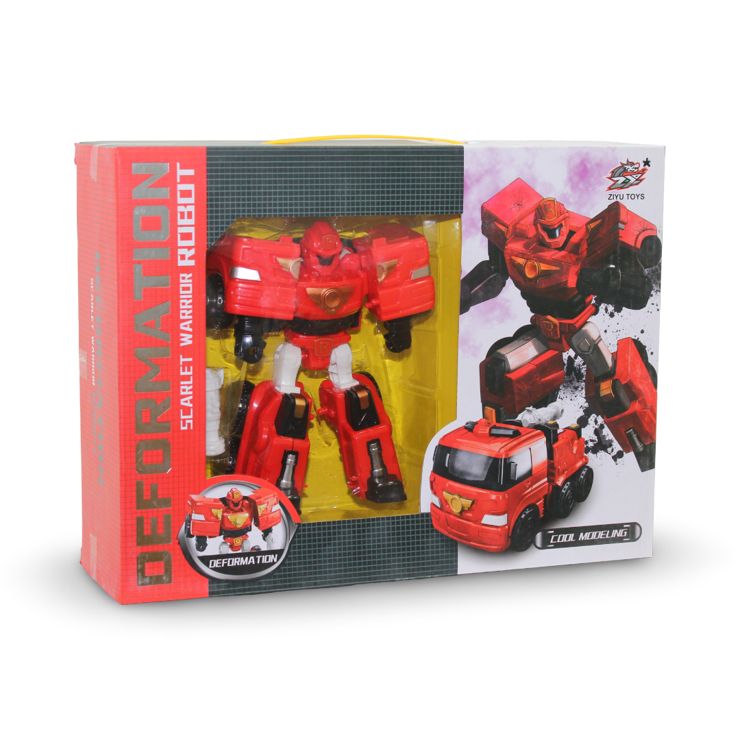 Ziyu Toys Scarlet Warrior Robot Deformation Toy – Red