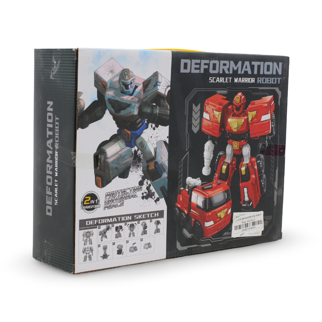 Ziyu Toys Scarlet Warrior Robot Deformation Toy – Red