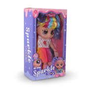 Sparkle Kids "5D Eyes" Musical Doll – White Dress