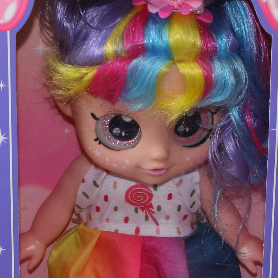 Sparkle Kids "5D Eyes" Musical Doll – White Dress