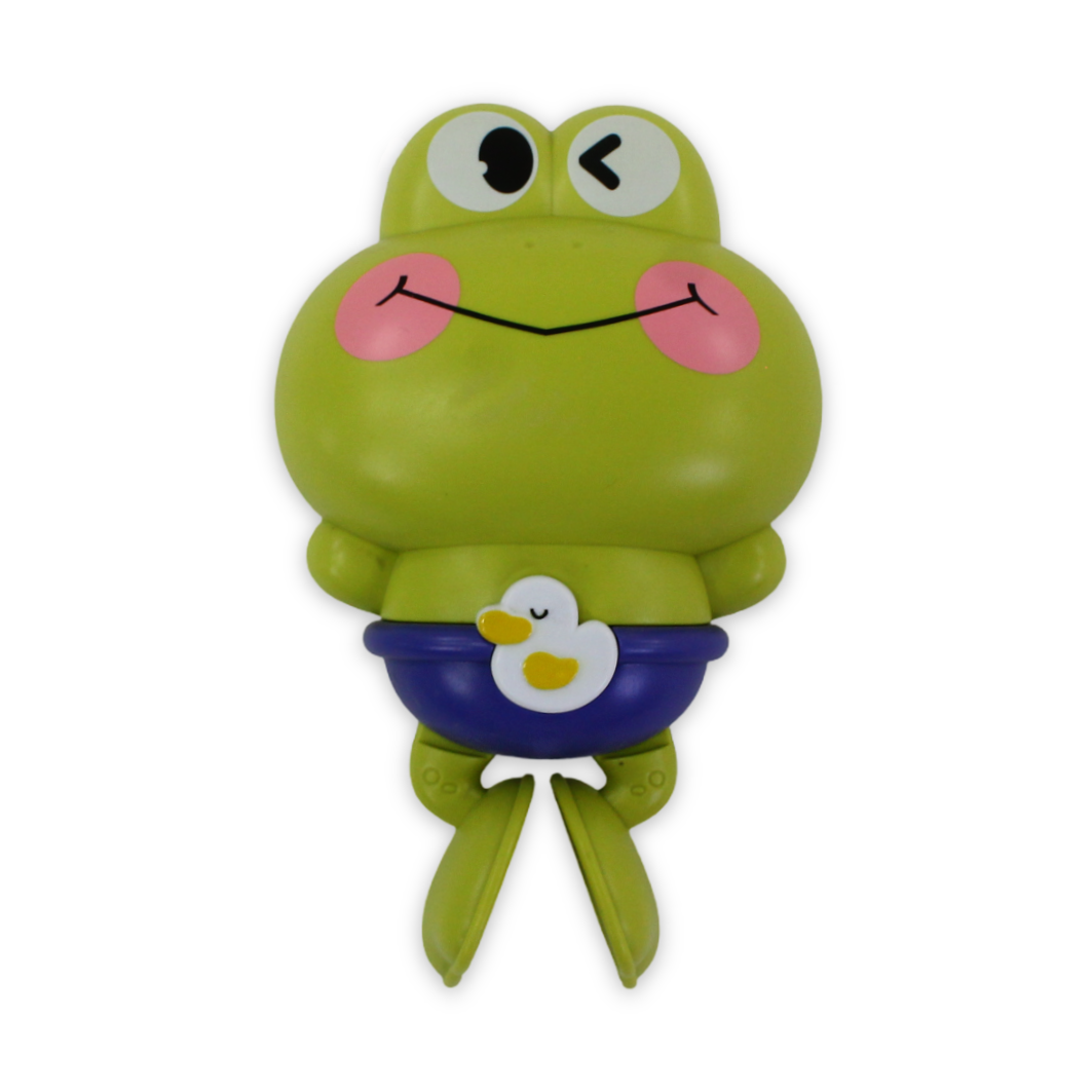 Wind-Up Swimming Frog Bath Toy – Green