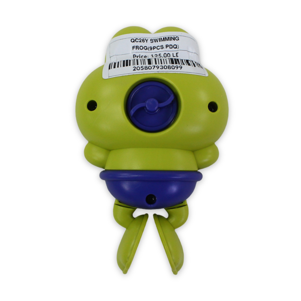 Wind-Up Swimming Frog Bath Toy – Green