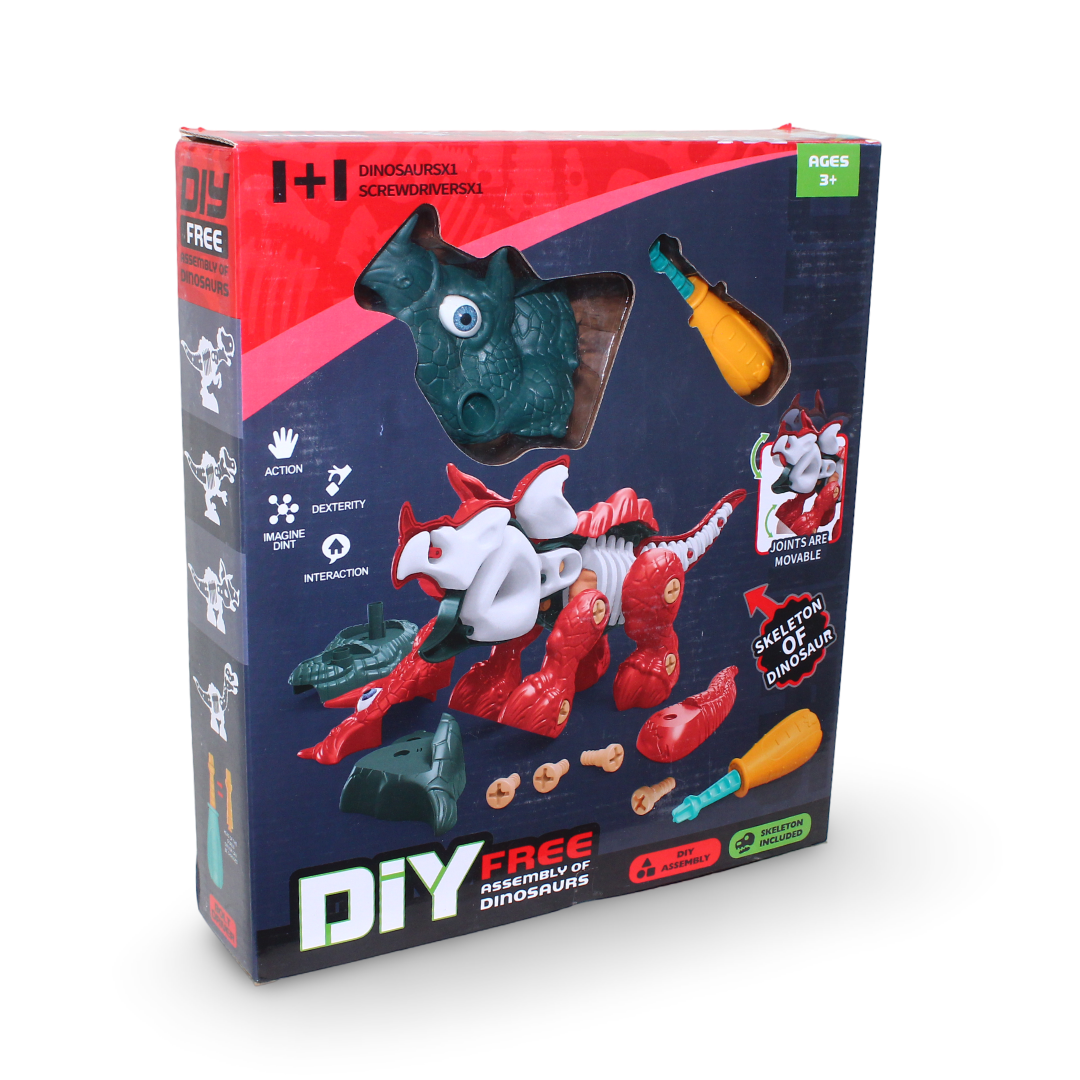 DIY Dinosaur Assembly Set – Green - Toys - OKO