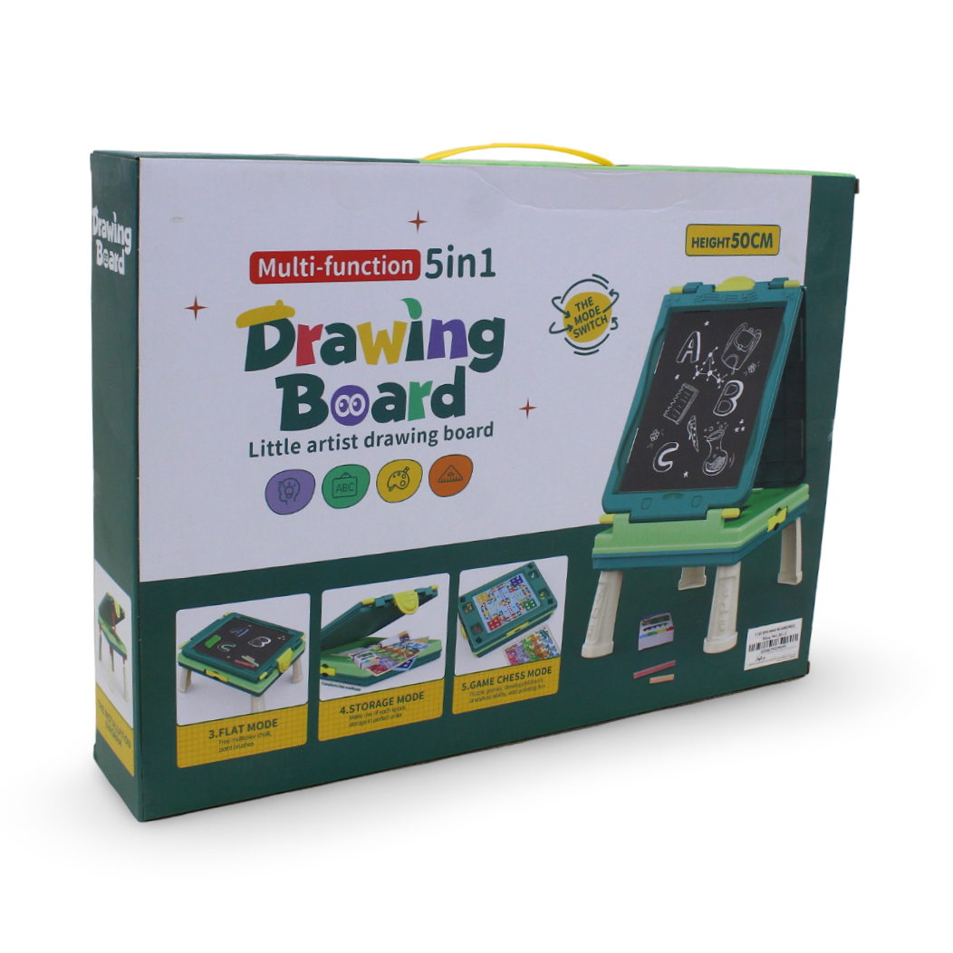 Multi-Functional 5-in-1 Drawing Board Set – Turquoise