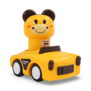 Press & Go Car Bear Figure – Yellow