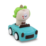 Press & Go Car Unicorn Figure – Turquoise