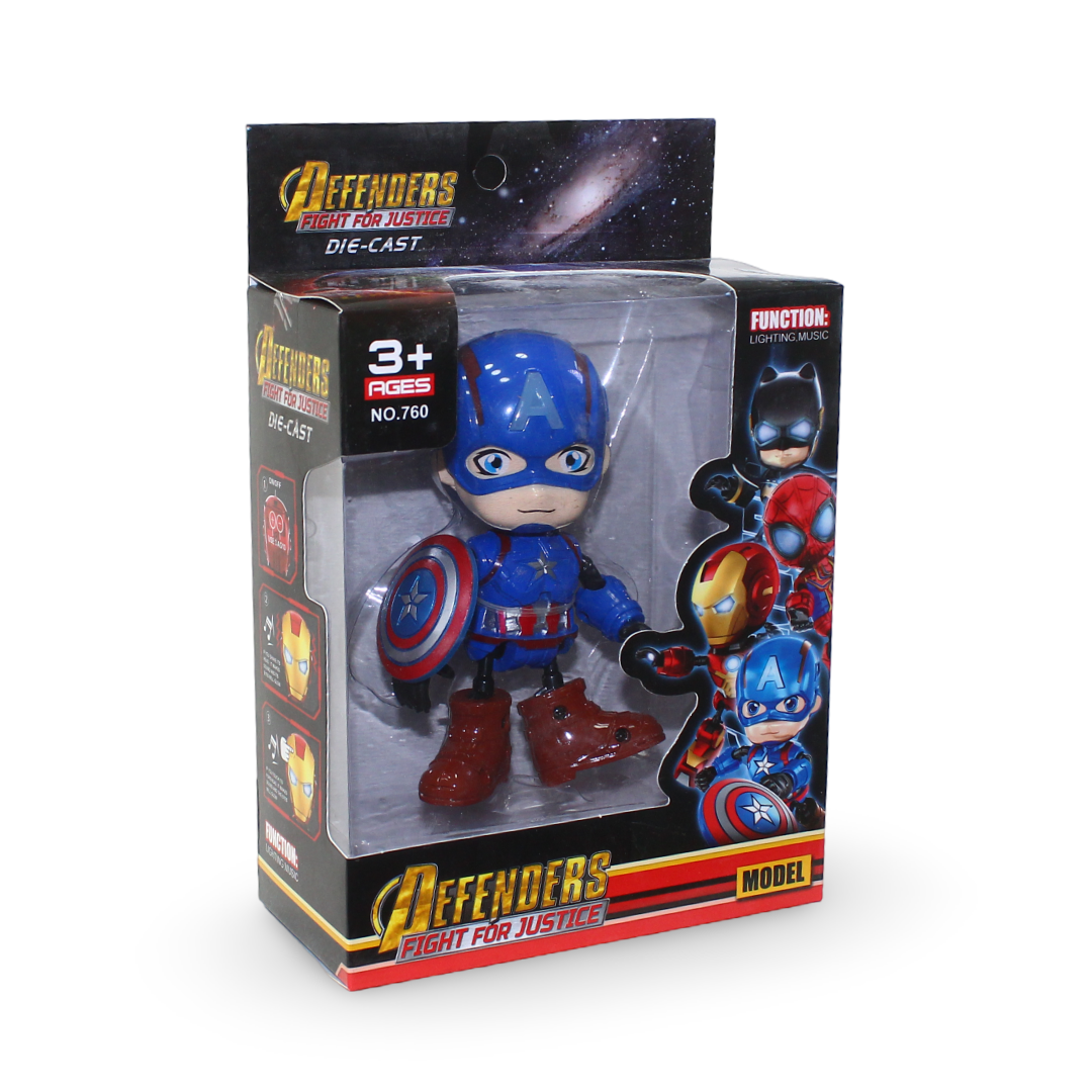 Defenders Fight for Justice Die-Cast Captain America Figure - Toys - OKO