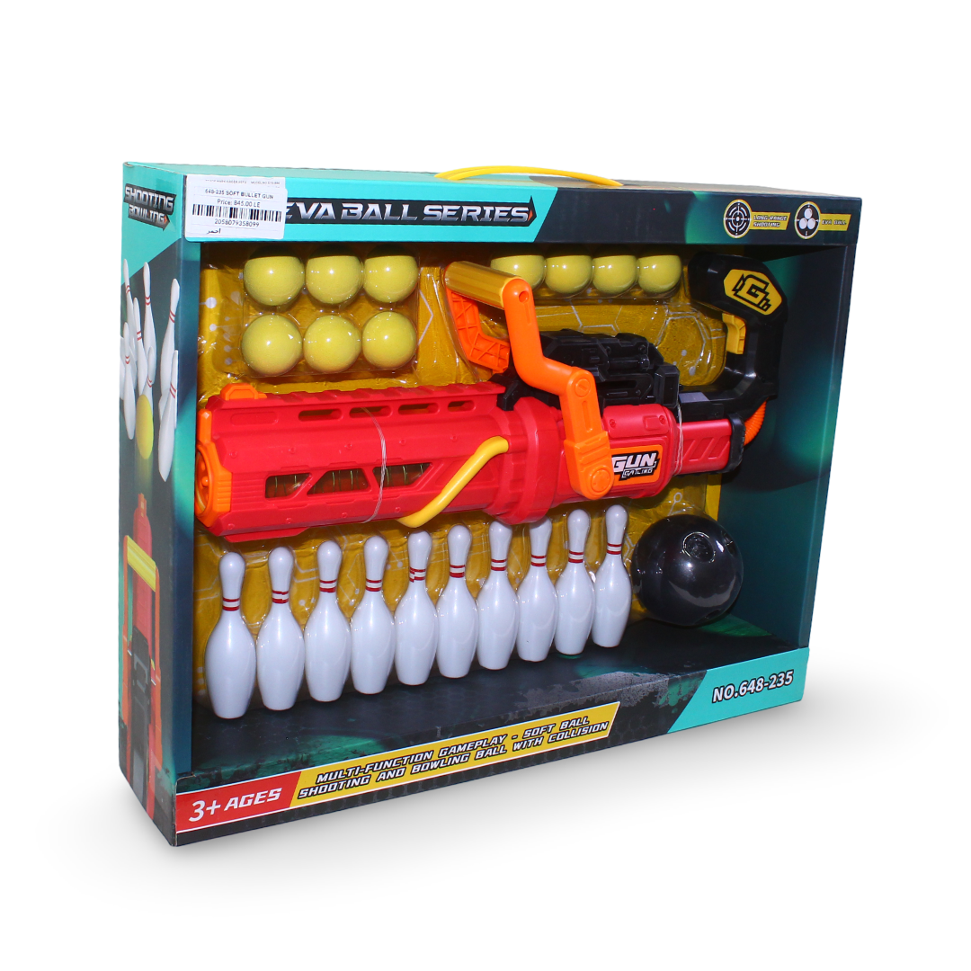 "Eva Ball Series" Multi-Function Shooting and Bowling Set – Red