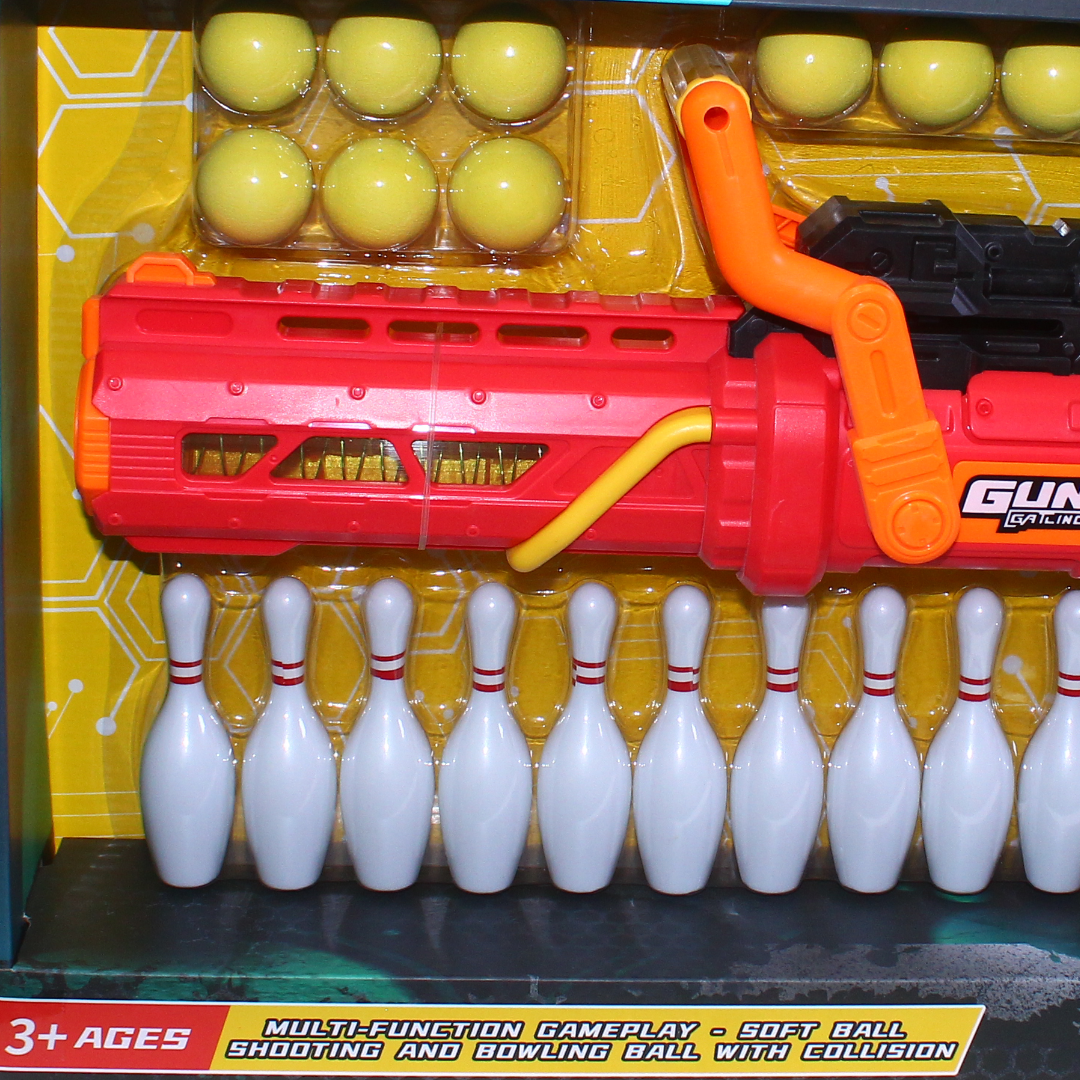 "Eva Ball Series" Multi-Function Shooting and Bowling Set – Red