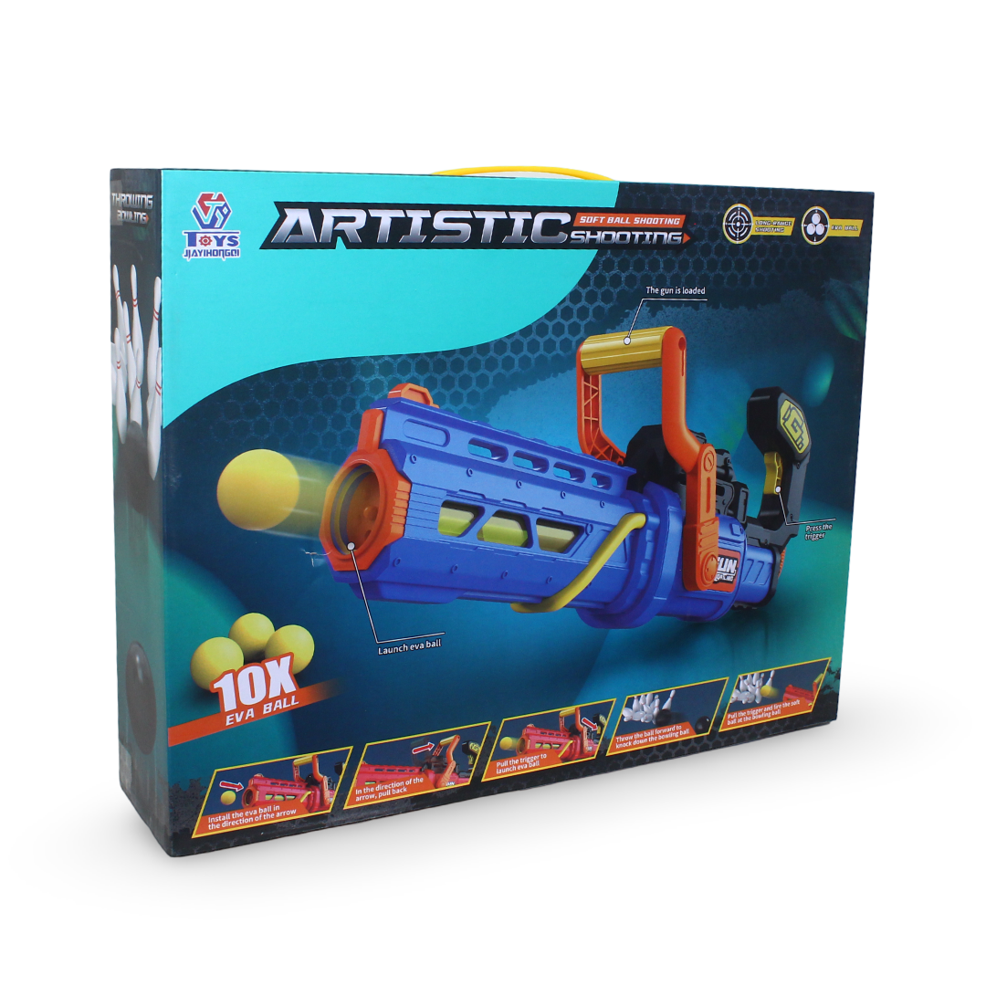 "Eva Ball Series" Multi-Function Shooting and Bowling Set – Red