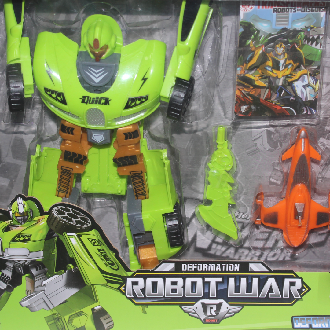 Ziyu Toys "Robot War" Transmutes Toy Set Figure – Green