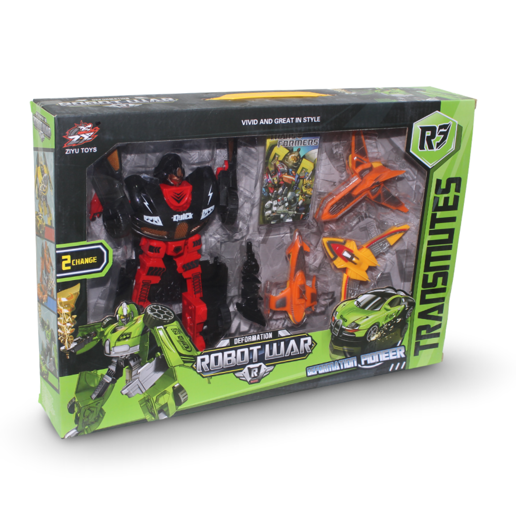 Ziyu Toys "Robot War" Transmutes Toy Set Figure – Red