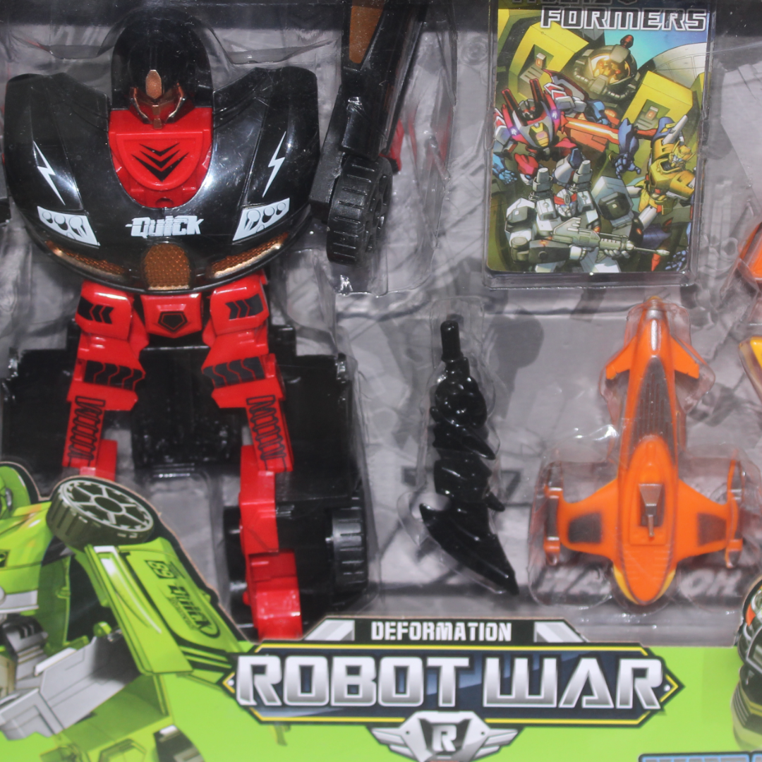 Ziyu Toys "Robot War" Transmutes Toy Set Figure – Red
