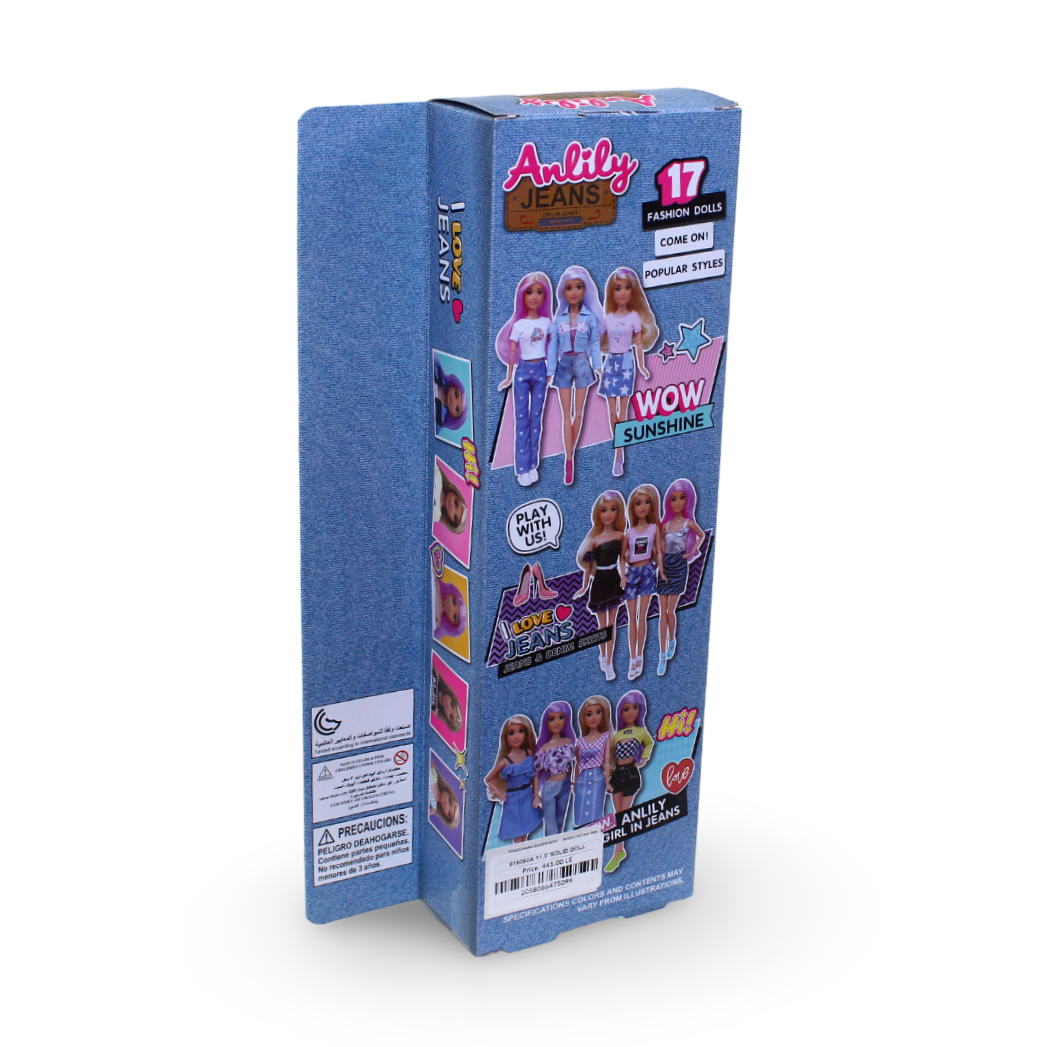Anlily Multi Style Jeans Series Fashion Doll