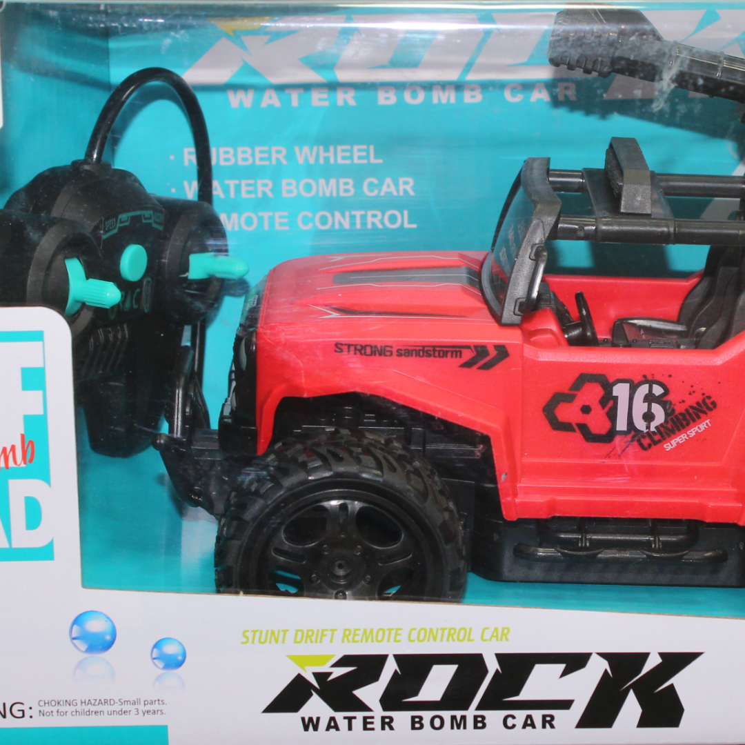 SBY 1:16 Scale "Rock Water Bomb Car" RC Stunt Vehicle – Red