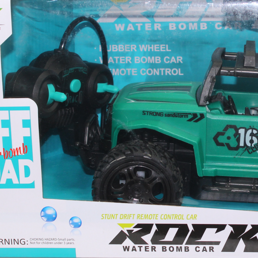 سيارة SBY RC البهلوانية "Rock Water Bomb Car" بمقياس 1:16 - خضراء